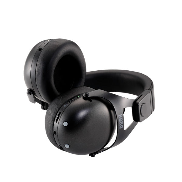 Korg NC-Q1 Smart Noise Cancelling DJ Headphones with Bluetooth Anti Loud Black (NCQ1 NC Q1)