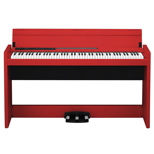 KORG LP-380U 88 Key Digital Piano Red with Bench (LP380U LP 380U)