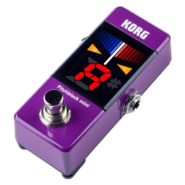 Korg Pitchblack Mini Compact Regular Strobe Pedal Tuner for Effect Board Purple (PB-Mini PB Mini)