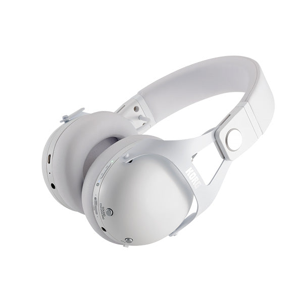 Korg NC-Q1 Smart Noise Cancelling DJ Headphones with Bluetooth Anti Loud White (NCQ1 NC Q1)