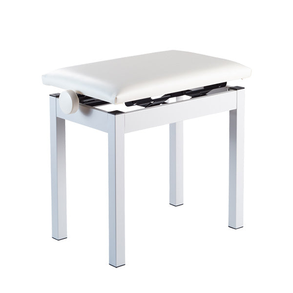 Korg PC-300 Adjustable Height Bench Durable Four Leg for Keyboard Piano White (PC300 PC 300)
