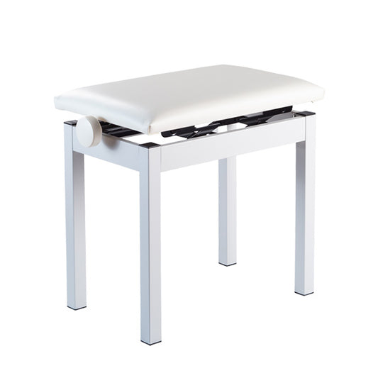 Korg PC-300 Adjustable Height Bench Durable Four Leg for Keyboard Piano White (PC300 PC 300)