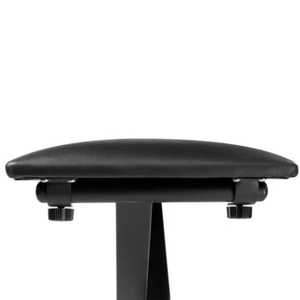 Korg JS-SB100 Keyboard Small X Style Bench Padded Seat Steel Construction Black (JSSB100 JS SB100)