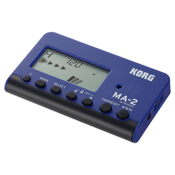 Korg MA2-BLBK LCD Pocket Digital Metronome Black and Blue (MA2BLBK MA2 BLBK)