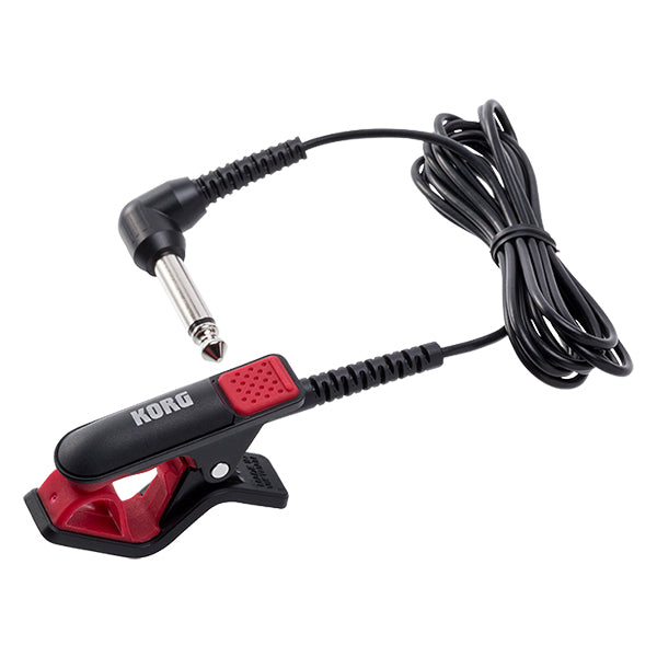 Korg CM-300 Contact Microphone for Brass Instrument Violin Guitar Ukulele Black Red (CM300)