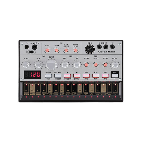 Korg Volca Bass Analog Bass Synth Module and Sequencer Midi Controller