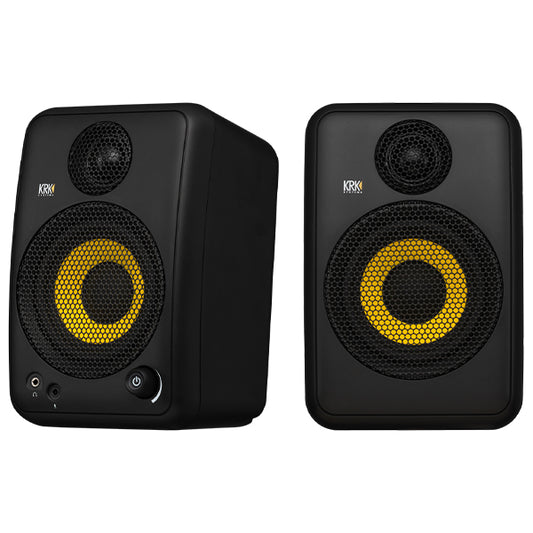 KRK GoAux 4 Portable Bluetooth Studio Monitor Speaker with Carrying Bag and Isolation Stand (Go Aux 4)