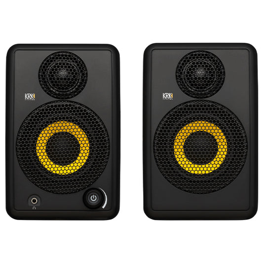 KRK GoAux 3 Portable Bluetooth Studio Monitor Speaker with Carrying Bag and Isolation Stand (Go Aux 3)