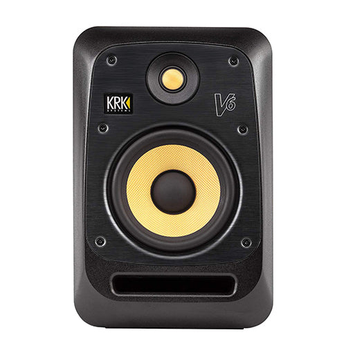 KRK V6S4 V Series 6.5 Inch Powered Studio Monitor Reference Speaker with Isolation Pad - Each (V6 S4)