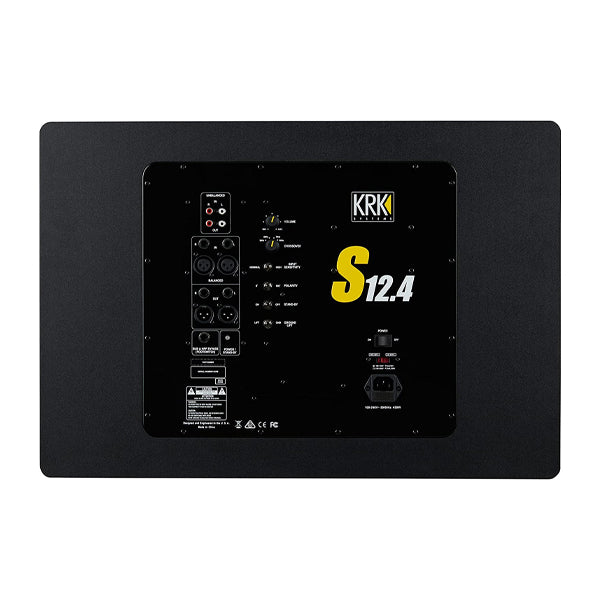 KRK S12.4 12 Inch 220 Watt Active Powered Studio Subwoofer Speaker (S12)