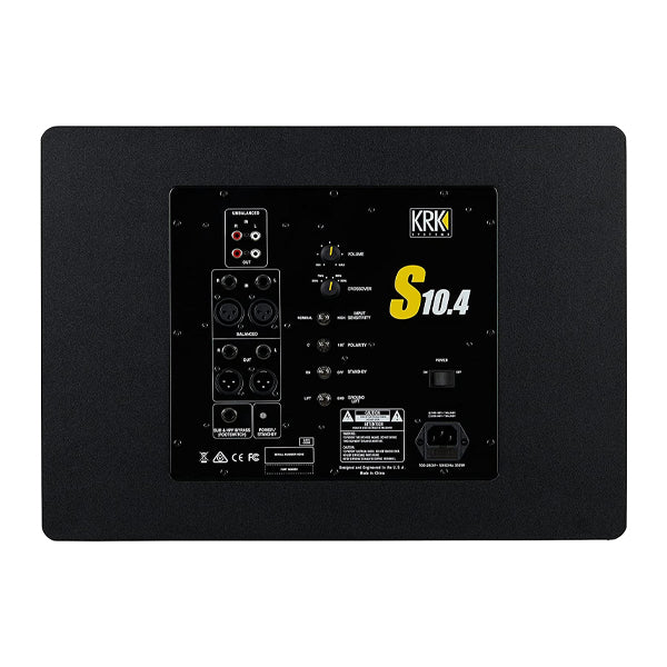 KRK S10.4 10 Inch 160 Watt Active Powered Studio Subwoofer Speaker (S10)