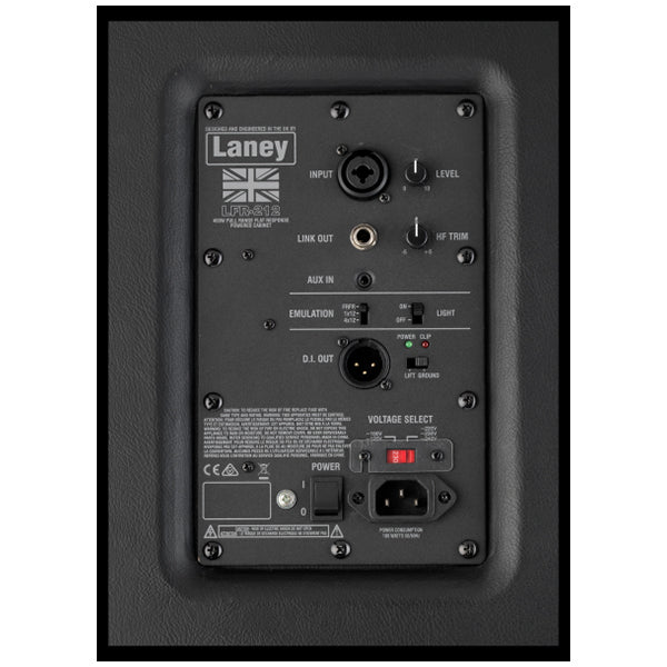Laney LFR-212 800 Watt 2x2 Inch Active Digital Guitar Amp Speaker Cabinet (LFR212)