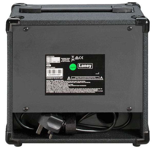Laney LX15 15 Watt 2 X 5 Inch Woofer Speaker Amp Electric Guitar Combo Amplifier Black (LX 15)
