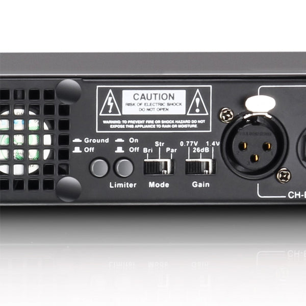 LD Systems XS 400 2 x 200 Watt PA Power Amplifier Class D Amp (LDXS400 LDXS-400)