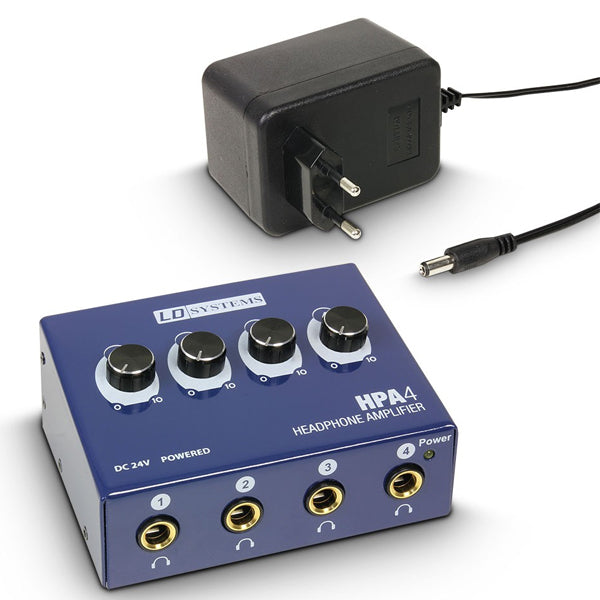 LD Systems HPA 4 4 Channel Amp Headphone Amplifier ( HPA4 HPA-4)