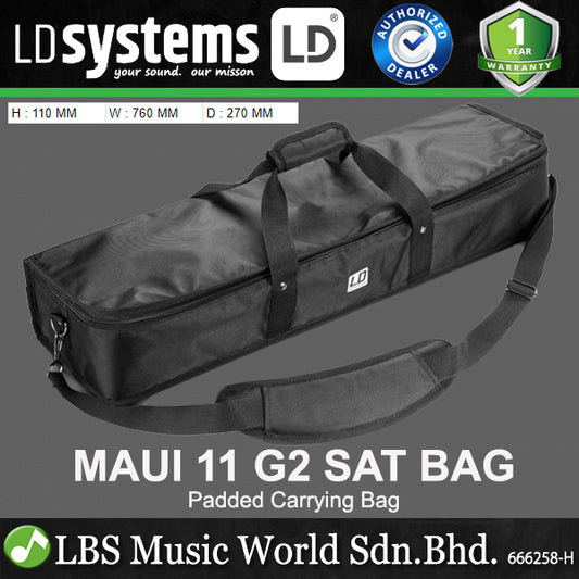 LD Systems MAUI 11 G2 SAT BAG Padded Carrying Bag For MAUI G2 Column