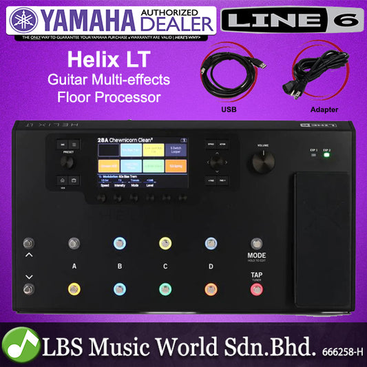 Line 6 Helix LT Electric Guitar Multi Effects Processor Pedal with Amplifier Modeling and 12 Footswitches