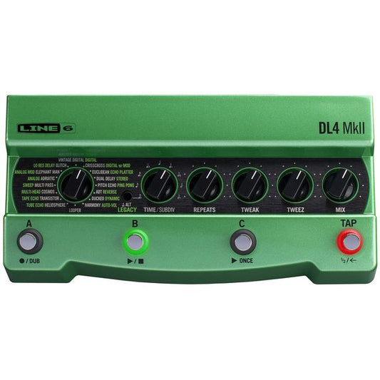 Line 6 DL4 MkII Delay Modeler Guitar Pedal with Microphone Input, 30 Delay Effect and MIDI