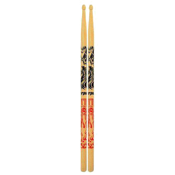 Liverpool Drumstick Tattoo Series Marfim Wood Tip Drum Stick - LE 2BM 5AM 5BM 7AM