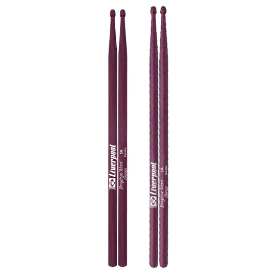 Liverpool Drumstick Brazillian Roxinho Wood Series Wood Tip Drum Stick - BW 5AM 7AM