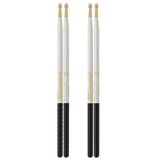 Liverpool Drumstick Premium Color Series Marfim Wood Tip Branca Drum Stick - PC 5AMB 7AMB
