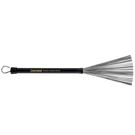 Liverpool Drumstick VA 183 Classic Medium Brush Steel Bristles Vassourinhas with Handle (VA183)