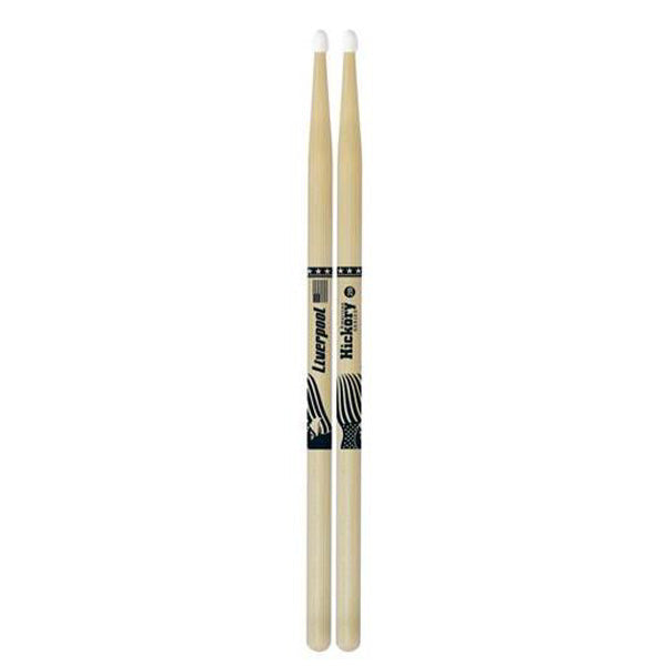 Liverpool Drumstick American Hickory Series Nylon Tip Drum Stick - HY 2BN 5BN 5AN 7AN