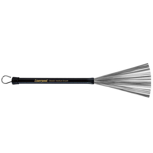 Liverpool Drumstick VA 182 Classic Light Brush Steel Bristles Vassourinhas with Handle (VA182)