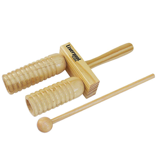 Liverpool Drumstick PI RRS Reco Reco Simples with Handle Made Kids Percussion (PIRRS)