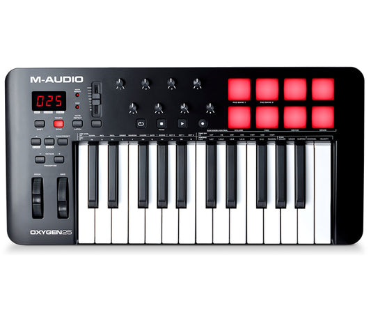 M-Audio Oxygen 25 MKV USB MIDI 25 Key Keyboard Controller With Smart Control and Auto Mapping (M Audio)