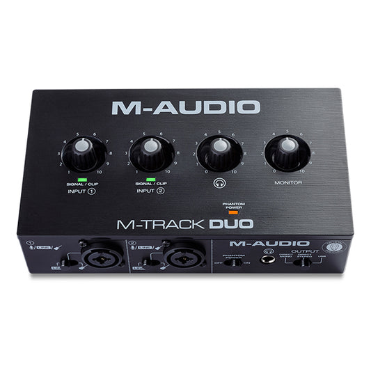M-Audio M-Track Duo USB Audio Interface with 2 XLR input and Bundle Software (M Audio M Track)