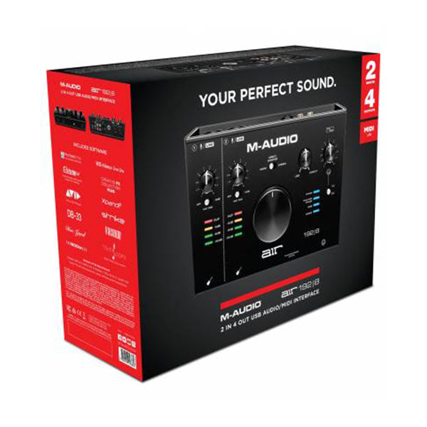 M-Audio AIR 192|8 2 in 4 Out USB Audio Midi Interface or Mixer with Recording Software (M Audio 192X8 192 8)