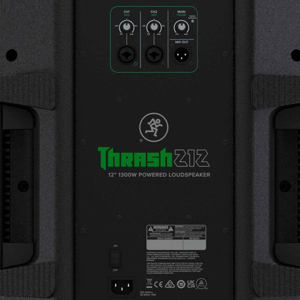 Mackie Thrash212 1300 Watt 12 Inch High Performance Woofer Powered Loudspeaker (Thrash 212)