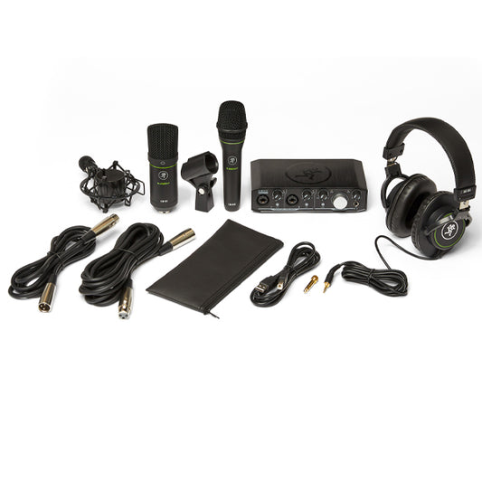 Mackie Producer Bundle with Onyx USB Interface, EM-91C and EM-89D Microphone, MC-100 Headphone and Mic Stand (EM91C EM89D MC100)