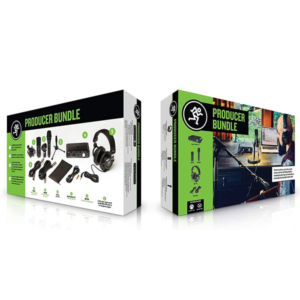 Mackie Producer Bundle with Onyx USB Interface, EM-91C and EM-89D Microphone, MC-100 Headphone and Mic Stand (EM91C EM89D MC100)