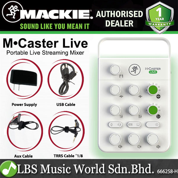 Mackie M•Caster Live Portable Livestreaming Mixer with Smartphone Compatibility (M Caster Live)