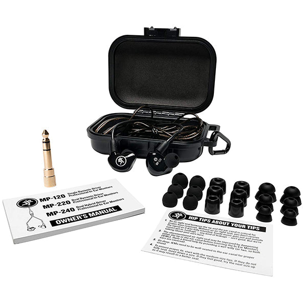 Mackie MP-120 In-ear Monitor Earphone Headphone Single Dynamic Driver (MP 120)
