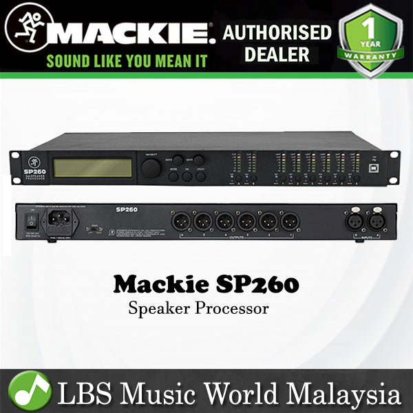 Mackie SP260 2 x 6 Speaker Loudspeaker Processor (SP 260) - LBS