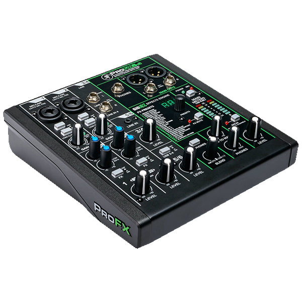 Mackie ProFX6v3 6 Channel Mixer Compact USB Mixers with Effects (Pro FX 6V3 ProFx6 ProFX 6 v3)
