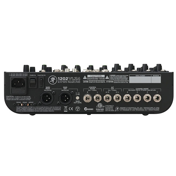 Mackie 1202VLZ4 12 Channel Mixer Analog Compact Mixers With Onyx (1202 VLZ4)