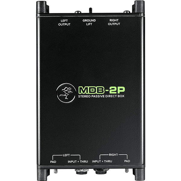 Mackie MDB-2P 2 Channel Stereo Passive Direct Box DI Box (MDB 2P)