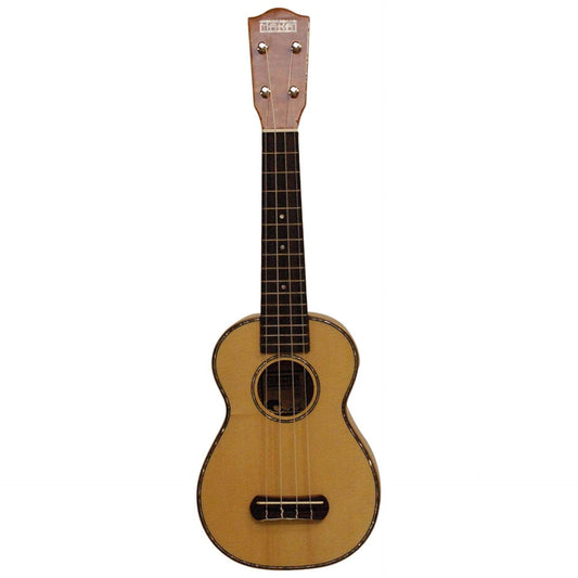 MAKAI LK-70E Solid Spruce Top Deluxe Soprano Lace Wood Ukulele (LK70E)