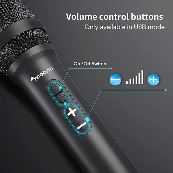 Maono HD300T USB or XLR Dynamic Cardioid Mic Broadcast Microphone (HD300 T)