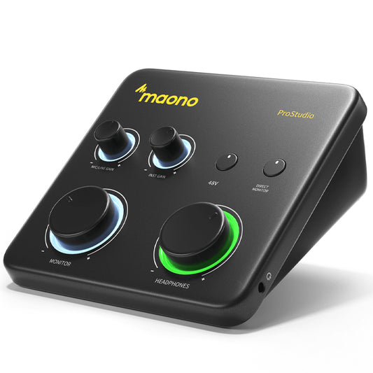 Maono PS22 Lite USB Audio Interface Portable Studio Recording for PC & Mobile