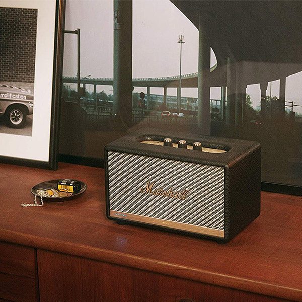 Marshall Acton II Wireless Bluetooth Speaker Black Active Loudspeaker Black (Version 2)