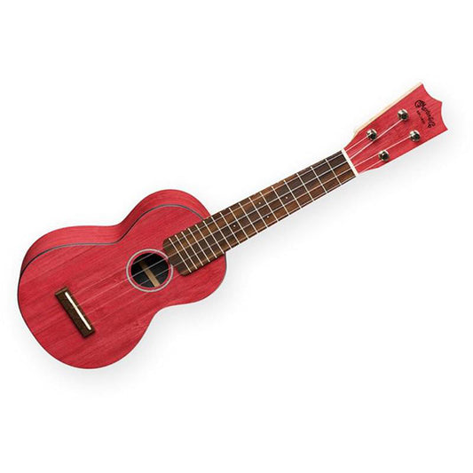 Martin 0X Soprano Ukulele Bamboo HPL Top Back and Side with Gig Bag - Red