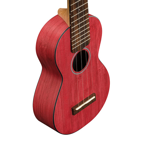 Martin 0X Soprano Ukulele Bamboo HPL Top Back and Side with Gig Bag - Red