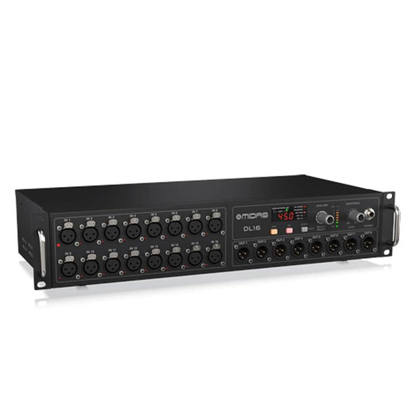 Midas DL16 Stage Box 16 Input 8 Output Microphone Preamplifier Ultranet & Adat Interface (DL 16)