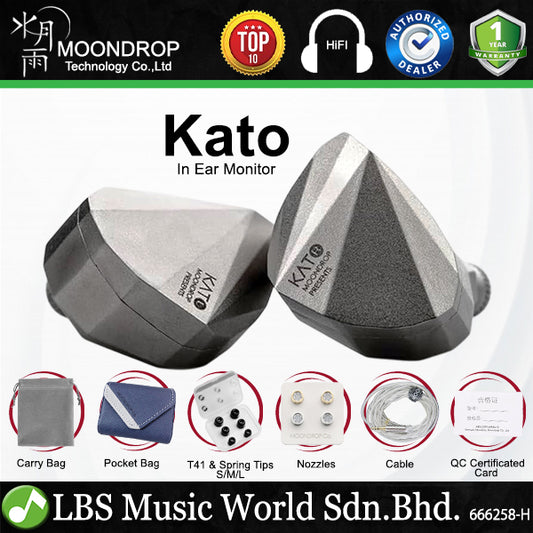 Moondrop Kato In ear Monitor ULT Dynamic Driver with Interchangeable Nozzles
