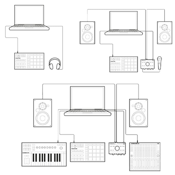 Native Instruments Maschine Mikro MK3 Portable Compact Beatmakers